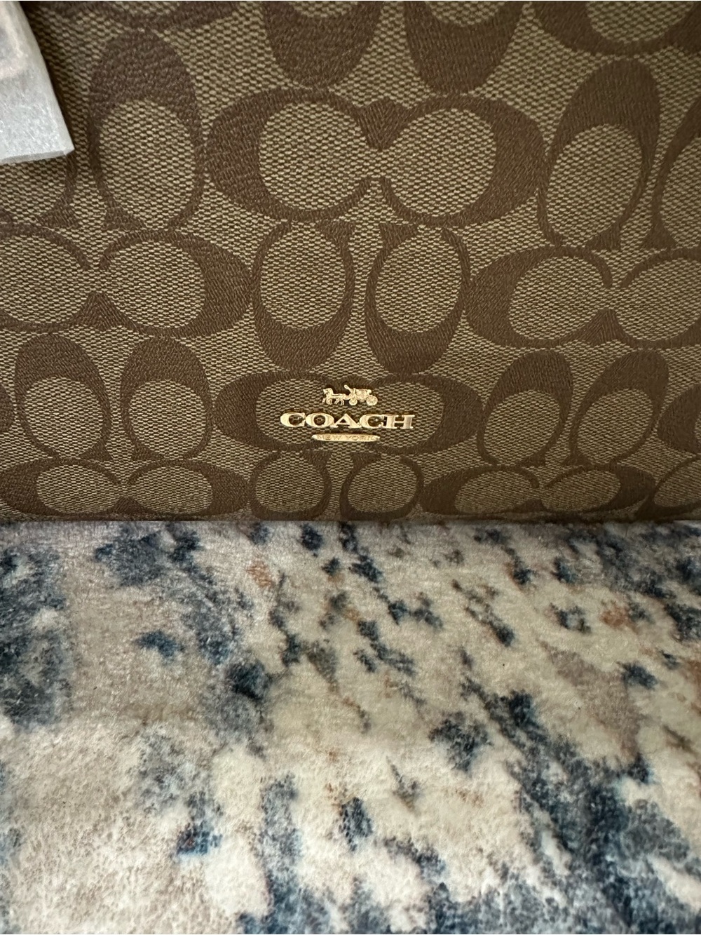 NWT Coach Kristy Signature Canvas bag with Snakeskin Accents - Picture 4 of 8